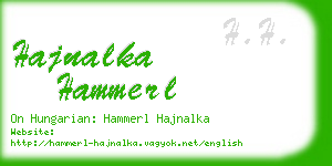 hajnalka hammerl business card